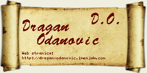 Dragan Odanović vizit kartica